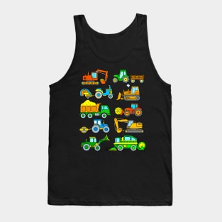 Tractors and Diggers Tank Top